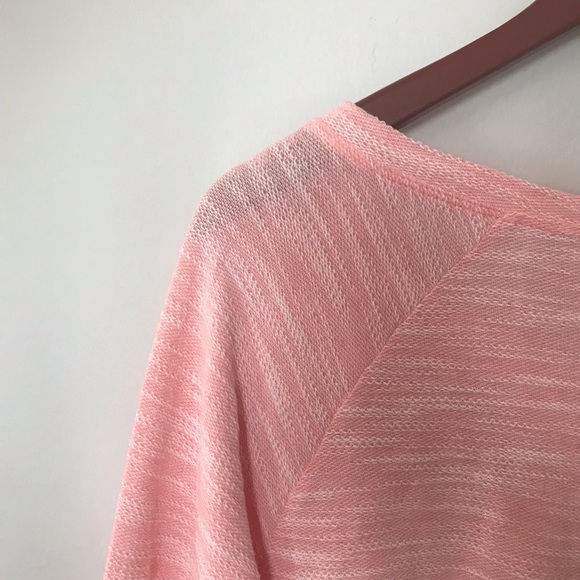 Columbia Peach Pink Tribal Graphic 3/4 Sleeve Top - Picture 5 of 6